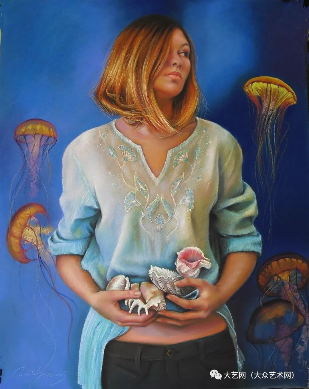 大众艺术网祖孙三代的艺术传承者西班牙超现实主义女画家caroguarinos