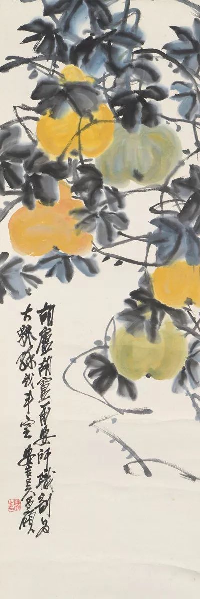 过年赏名家画葫芦,祝您福禄双收!_吴昌硕