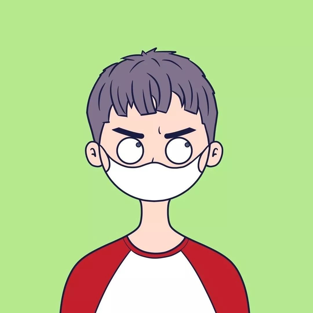 头像出门戴口罩抵抗病毒从我做起