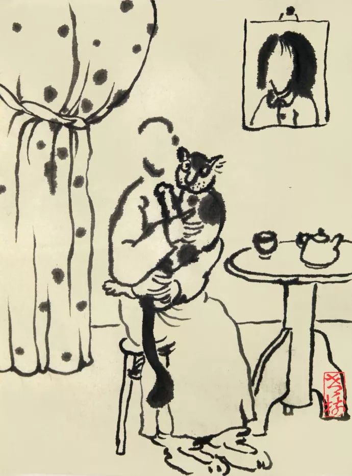 老树画画春节快乐