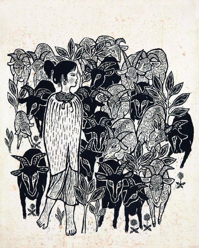 出圈-杨先让春暖犊儿肥-1963发展乳业发展山区的牧畜业 张先让 1957