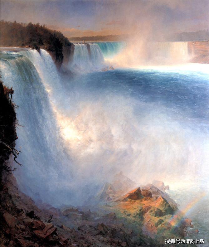 美国画家弗雷德里克·埃德温·丘奇Frederic Edwin Church 作品欣赏_托马斯科尔