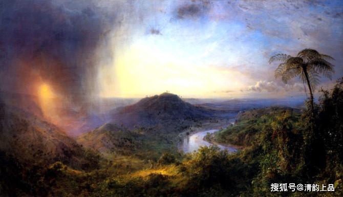 美国画家弗雷德里克·埃德温·丘奇Frederic Edwin Church 作品欣赏_托马斯科尔