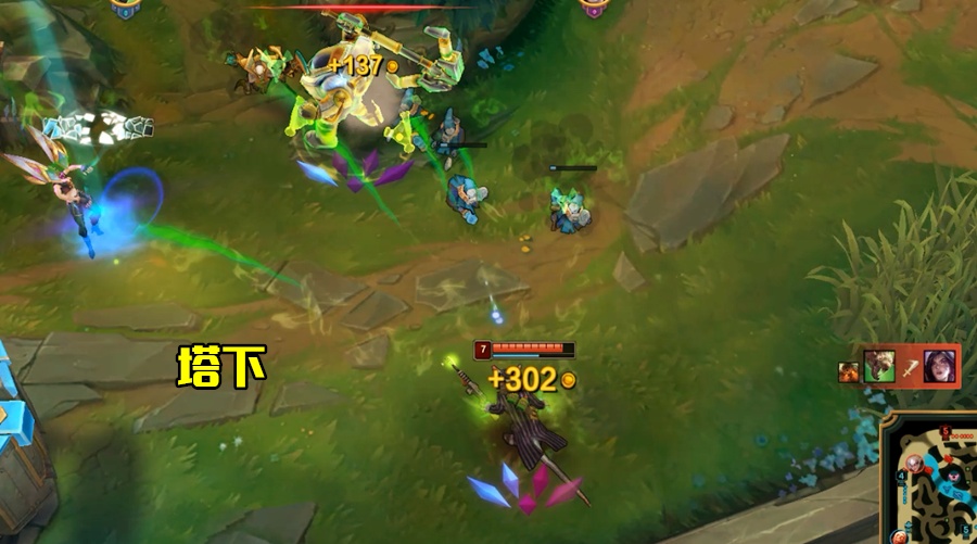 lol卡莎"公认亲爹"出现,7级不敢出塔,玩家称3秒被团灭