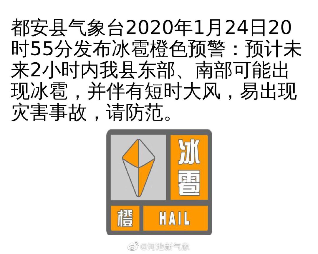 罕见年三十冰雹突袭河池都安发布橙色预警