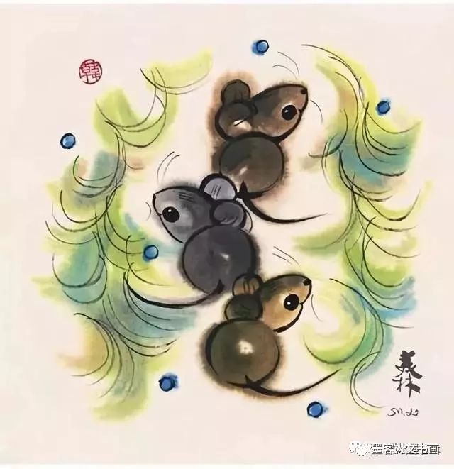 鼠年到来,看韩美林笔下的小老鼠!