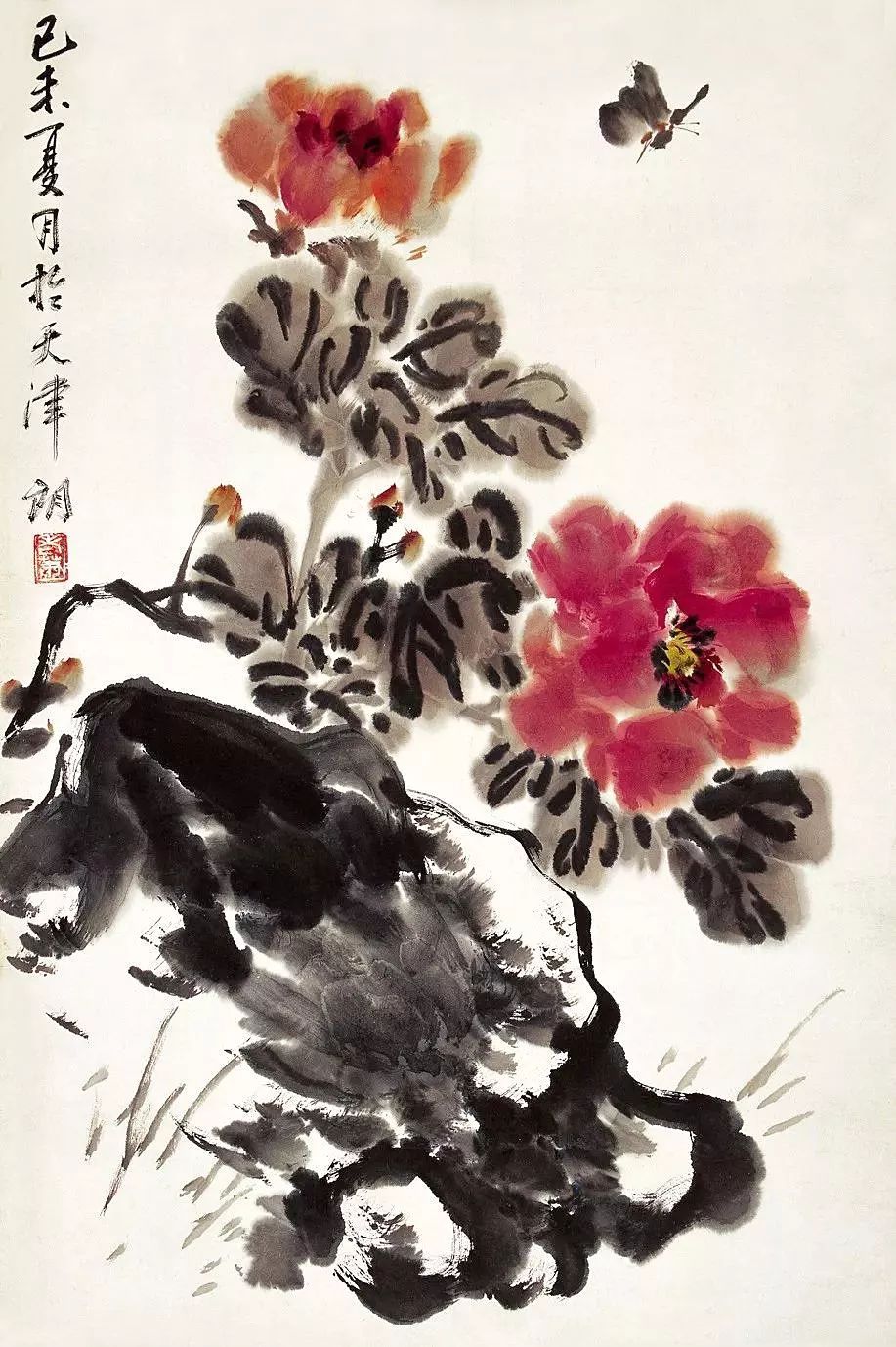 花开富贵迎新春萧朗画牡丹春色满园