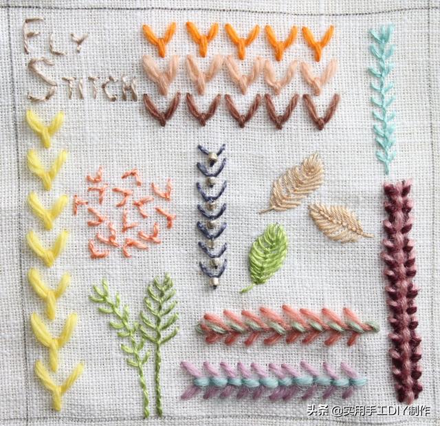 刺绣教程百余种接缝图案及针法收藏版