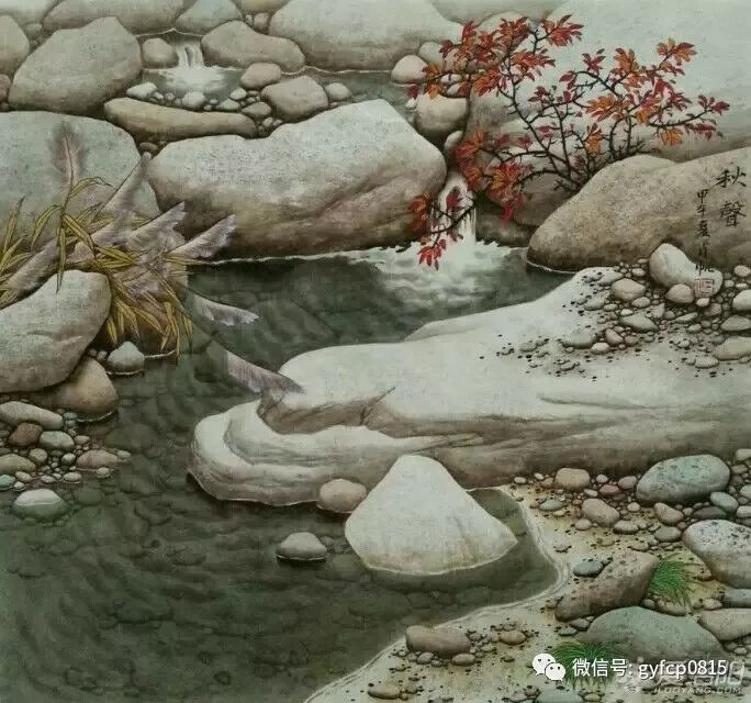 李留海石头画图片