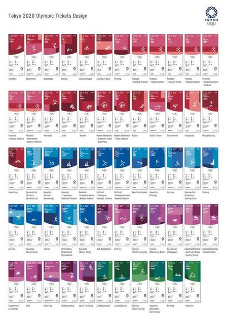 东京奥运会门票样式公布!网友:好特别!