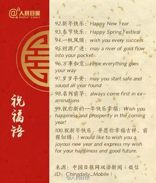 说到过年,正月,拜年,压岁钱,你知道怎么用英语表达吗?