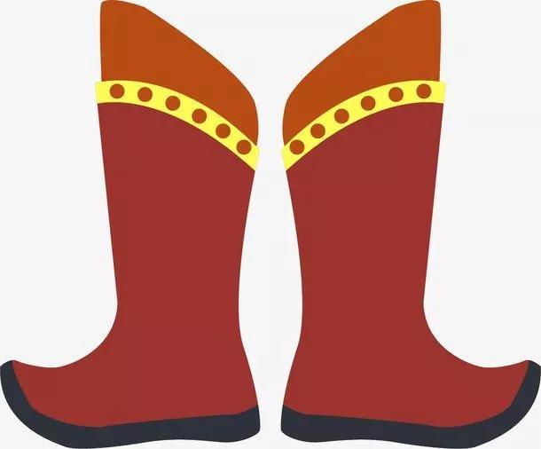 第二天,红靴子上安了两只大轮子,猫妈妈推啊推,推啊推,推着靴子走