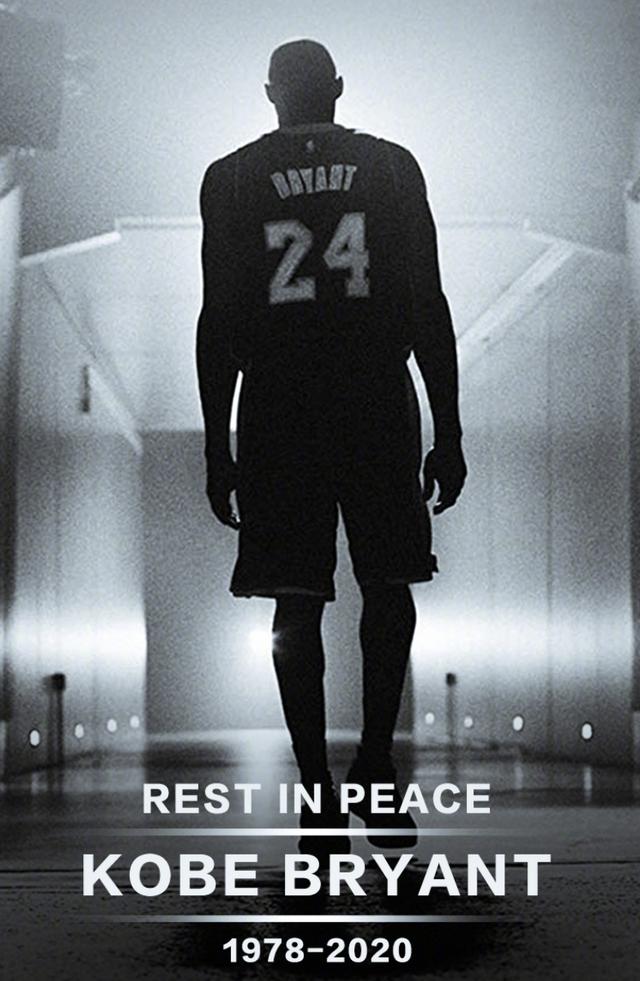 nba传奇球星科比去世,mamba uot,篮球场将永远记住r.i.pkobe