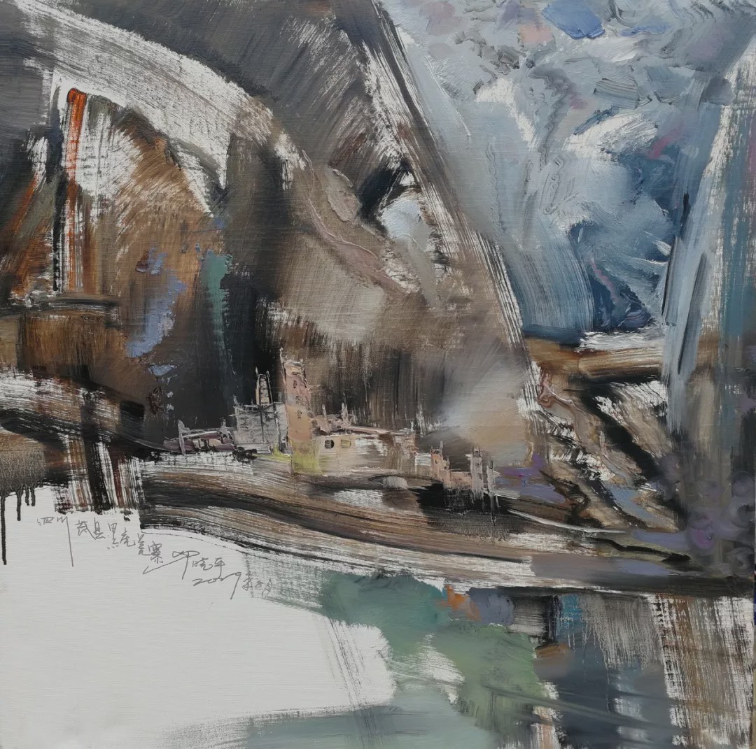 画布上的灵动与激情罗晓平油画作品赏析