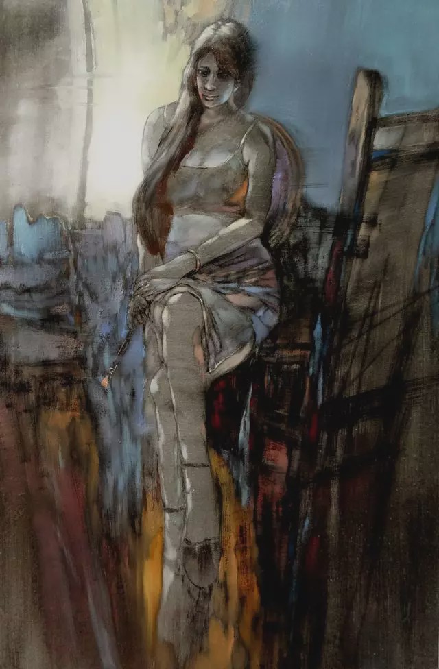 画布上的灵动与激情罗晓平油画作品赏析