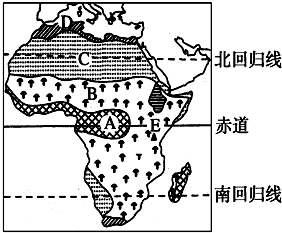 非洲植被分布示意图图片