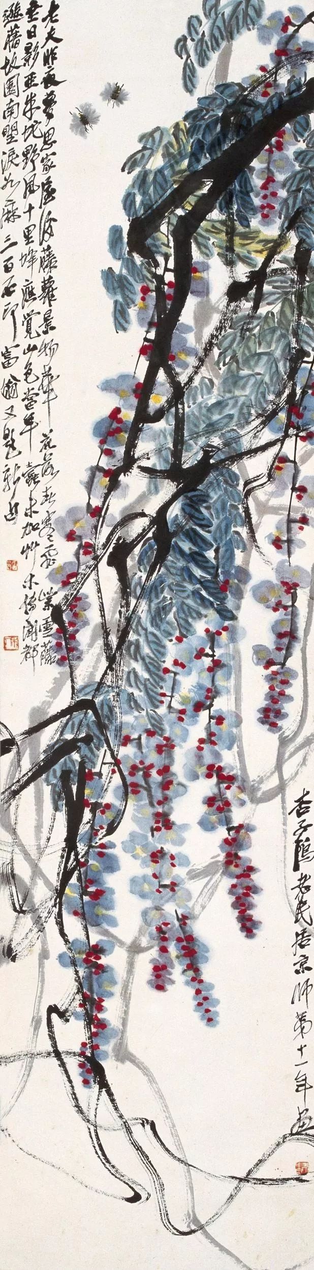 齐白石紫藤花画里有风