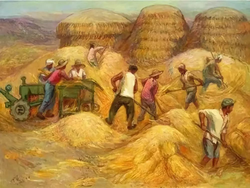 特荐回顾知青油画作品青春记忆