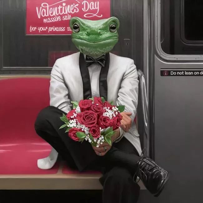 matthew grabelsky(马修·格拉比斯凯)就画的一批兽头人身的纽约地铁