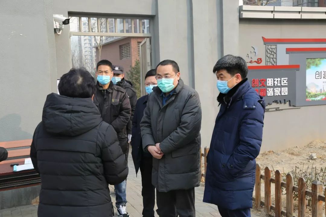 副区长石银峰同志就疫情防控工作到瀛海镇调研