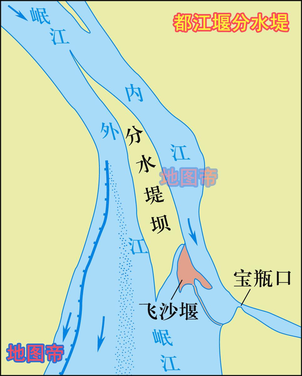 都江堰平面图 示意图图片