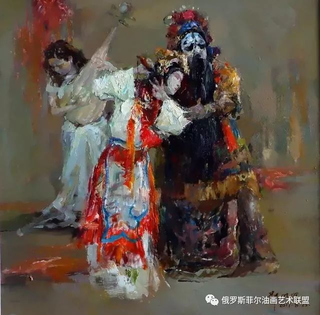 中国矿业大学硕士研究生导师,邓明理油画戏曲人物作品欣赏