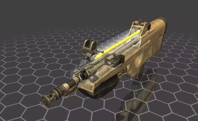 原创长相最奇特的枪比利时大屁股步枪f2000