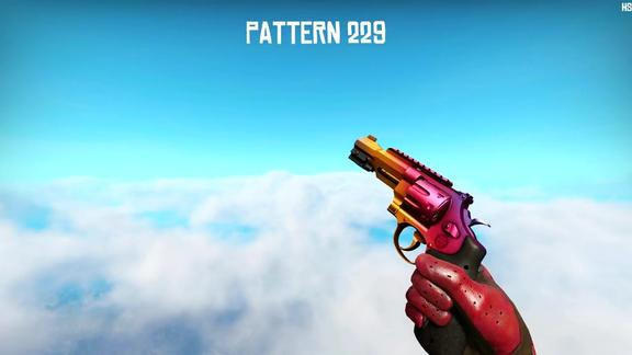 csgo满色渐变冰火大理石最佳pattern编号持枪效果