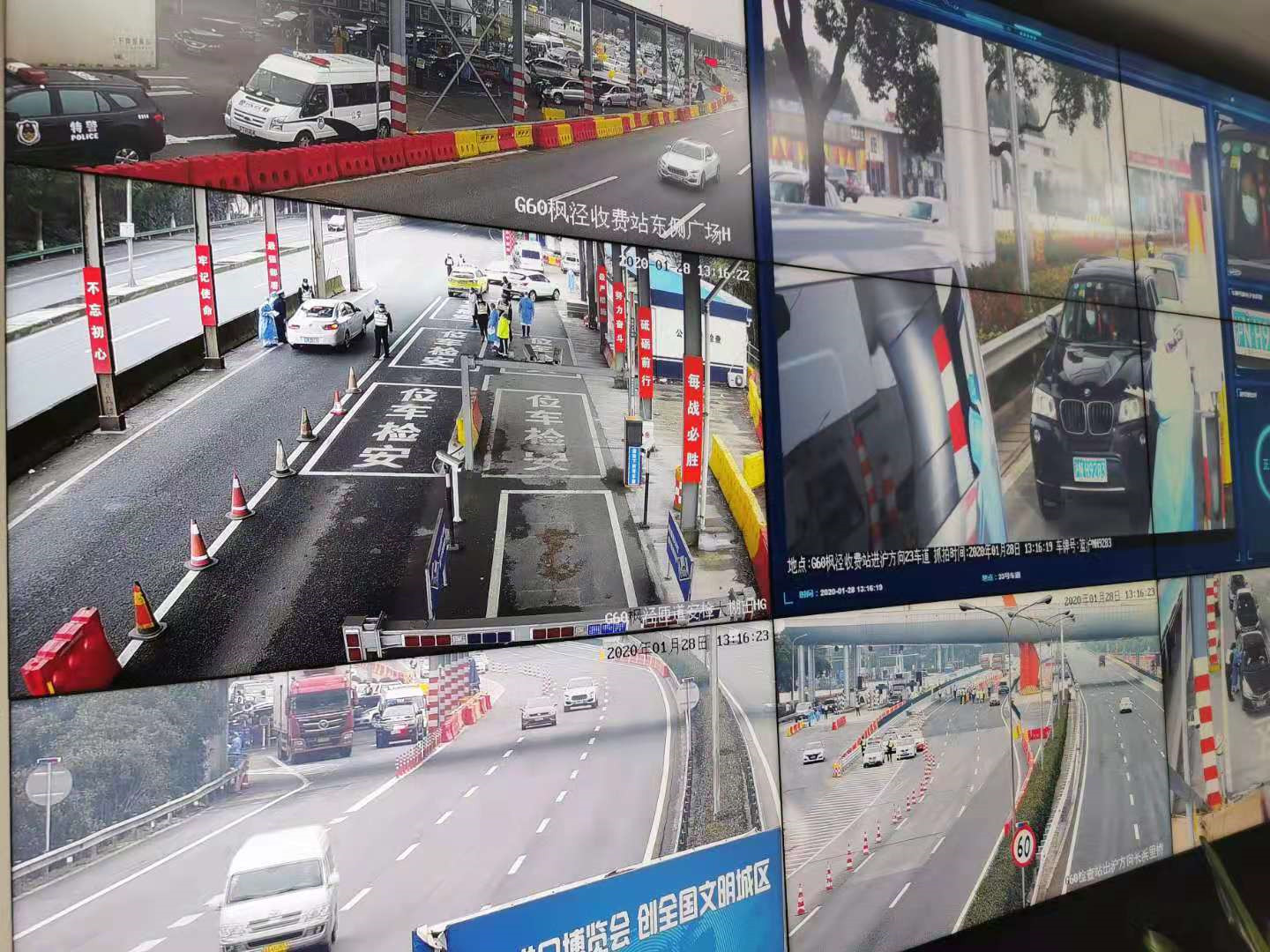 直击上海"西大门"查控点:g60枫泾口"逢车必检"增车道优举措,排队不足