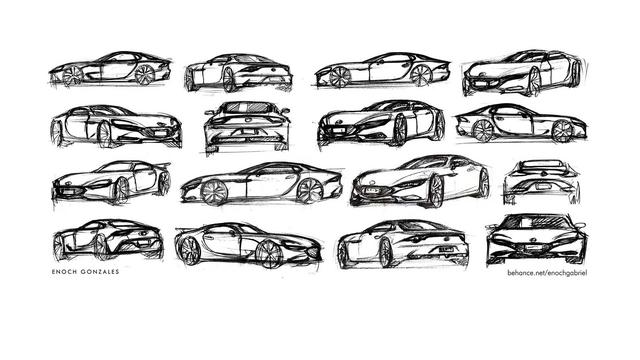 今年马自达成立100年铁粉绘制全新rx7跑车喜欢吗