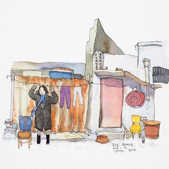 在家没事画画一幅画一段记忆会画画真好