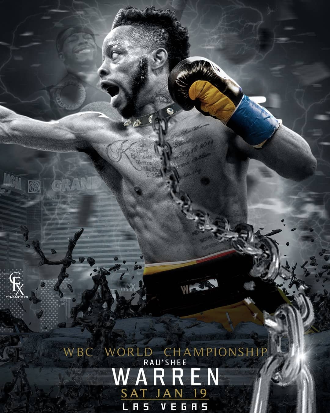 被梅威瑟看中的插画大神cinimodfx拳击壁纸合集