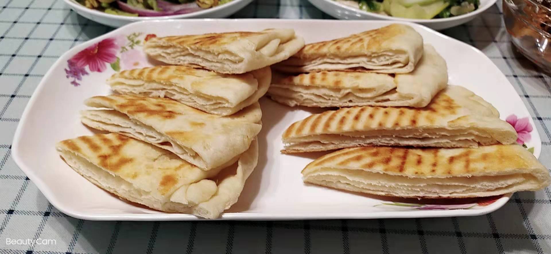 原创自制发面千层饼外焦里软诱人食欲