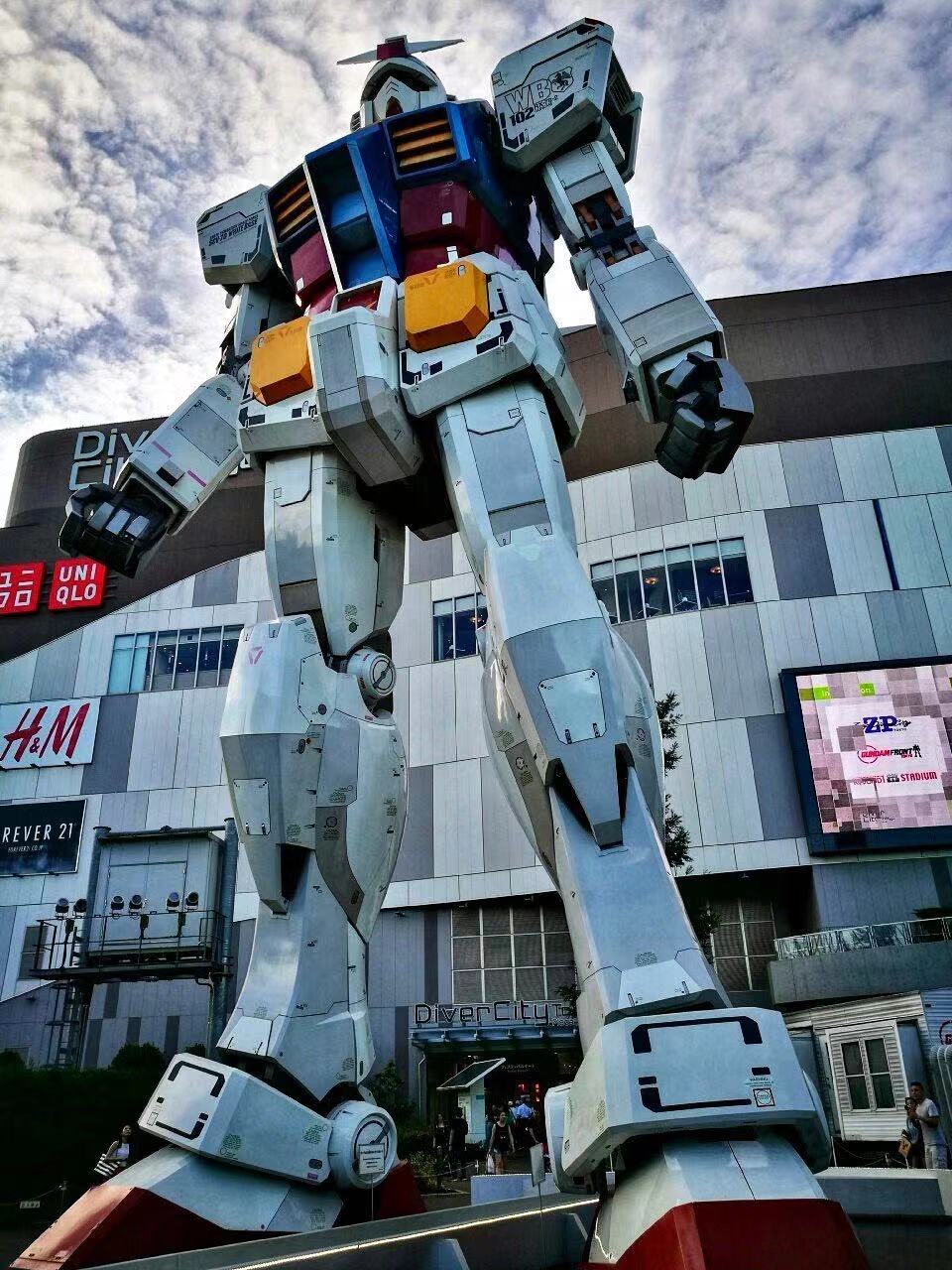 东京台场高达现场实拍确定不打开收藏