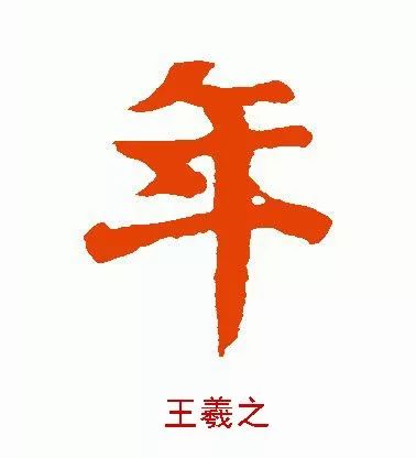 看看古代书法家年字怎么写