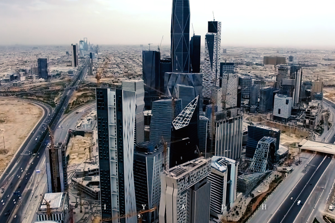 航拍利雅得沙特的首都和第一大城市胜似迪拜的奢华