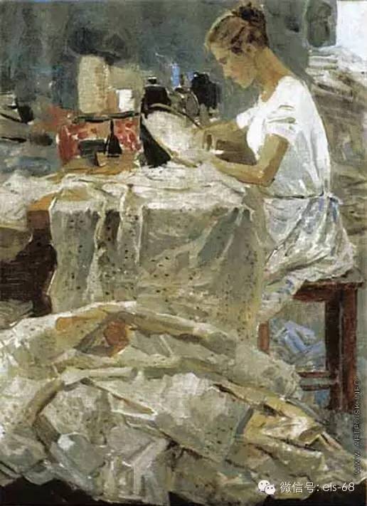 苏联油画家马克西莫夫的绘画作品