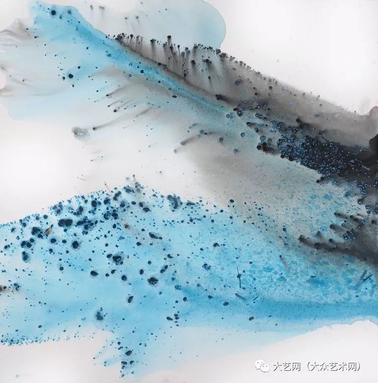 大众艺术网彩墨水韵的天然趣味法国抽象派女画家穆里尔那珀丽muriel