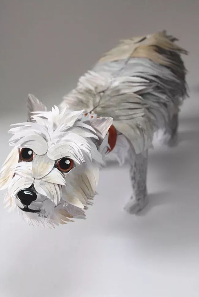 折纸狗狗,好逼真呀!