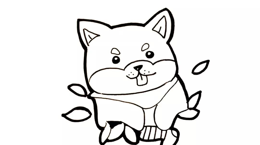 简笔画啊-在家画画消磨时间~画一只柴宝宝吧 5岁