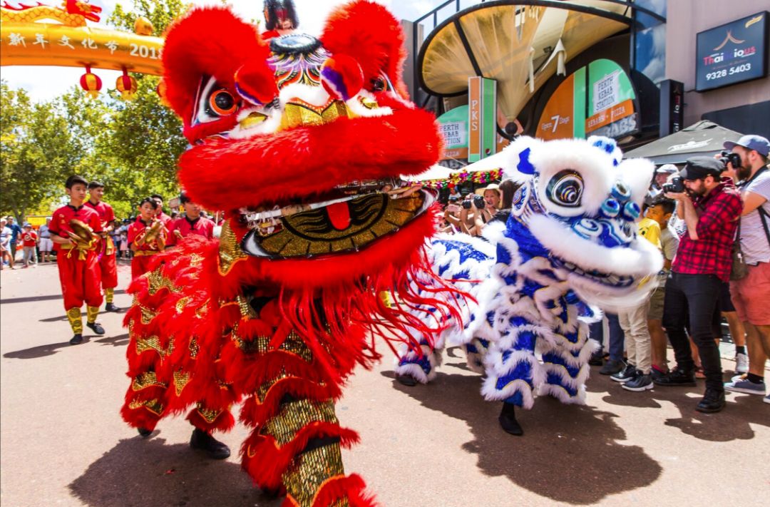 新年舞龙舞狮,新年舞狮,新年舞龙_大山谷图库