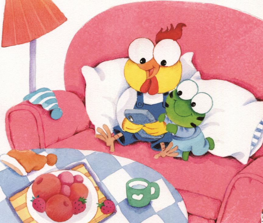 我们可以先给孩子讲一下2020年1月幼儿画报红袋鼠的自我保护故事《看