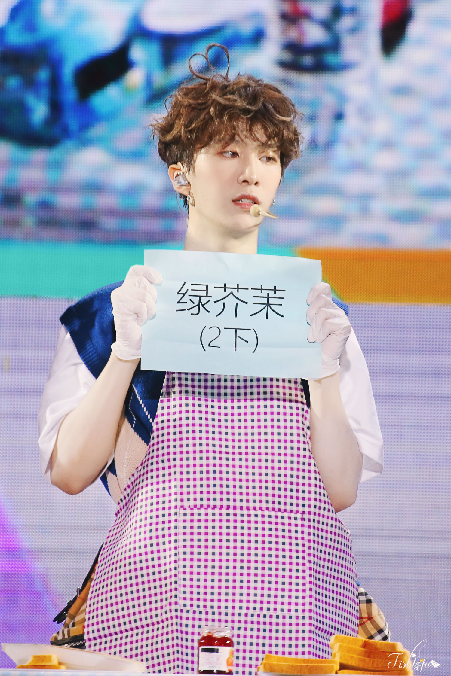 头上顶着爱心的卷毛小可爱福西西 站姐分享npc巡演济南场新物料