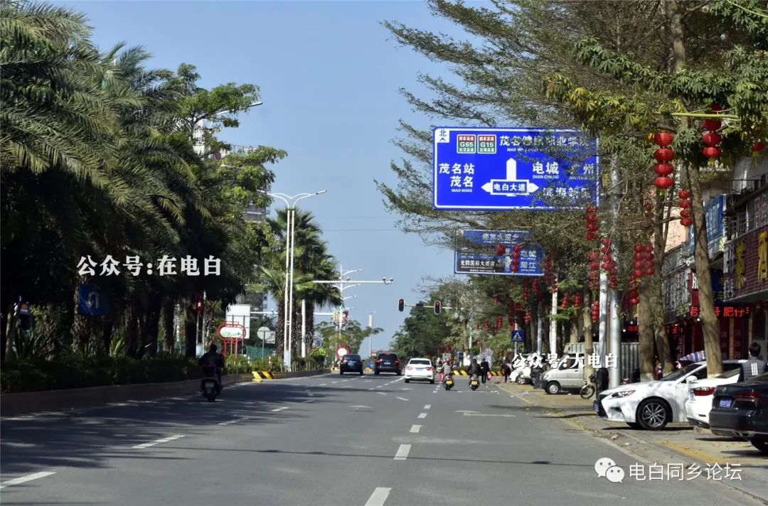 路段空无一人一车三角圩街道也是空无一车三角圩红绿灯旁的路段g228国
