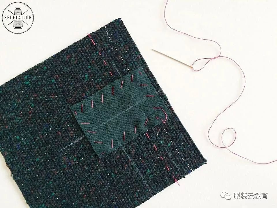 图解双嵌线扣眼的制作工艺_服装