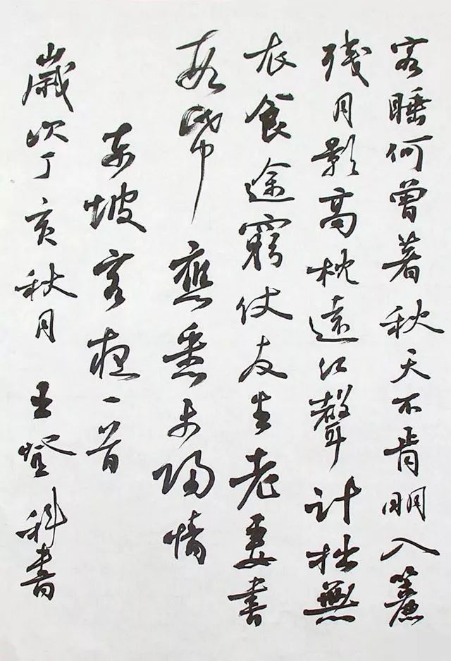 王登科我觉得新文学旧书法非常有意思