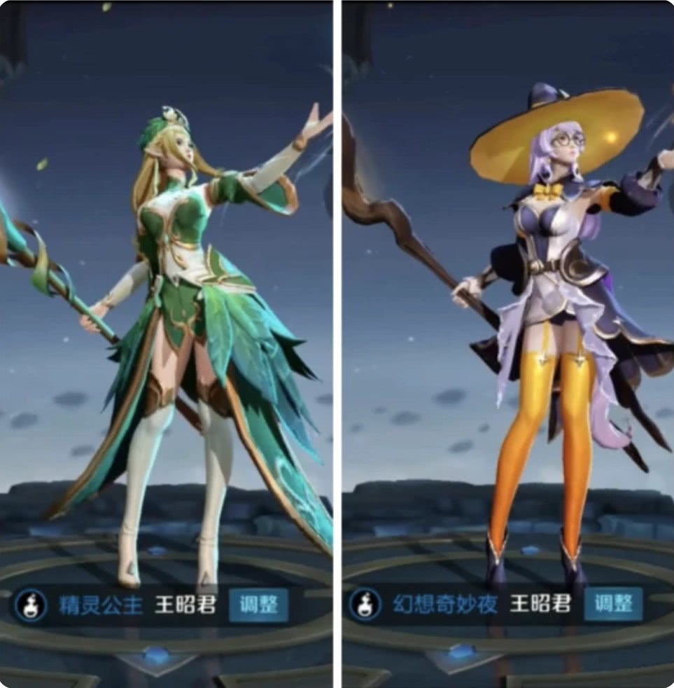 王昭君两款皮肤对比良心伴生败给了秒杀皮肤玩家幸好没错过