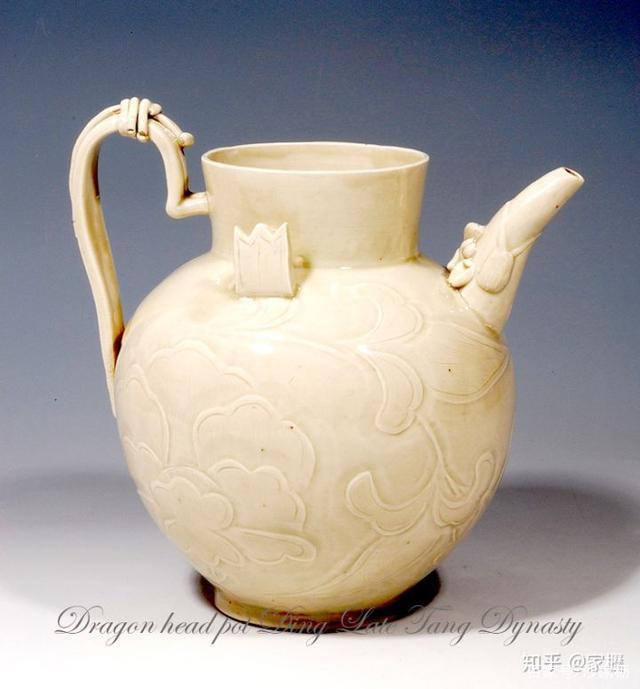 宋代　定窯 多寶屋】ZD140□宋時代 龍泉窯 青磁 双鳳耳盤口瓶 珍品□