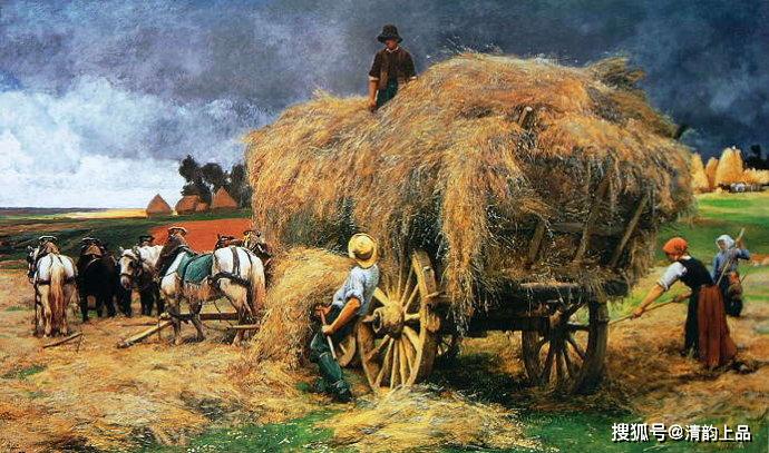 法国画家裘利恩·杜普荷的农民画——劳动之歌