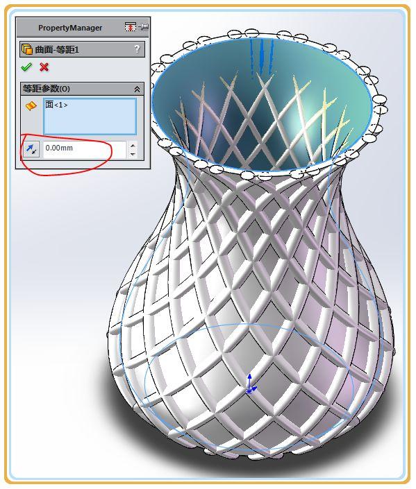 solidworks图文教程画一个带菱形格子的花瓶步骤详细